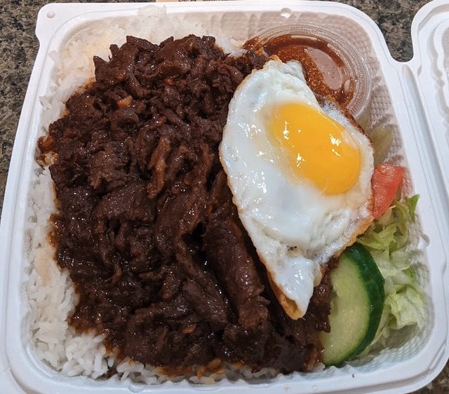 Beef Luc Lac with Egg